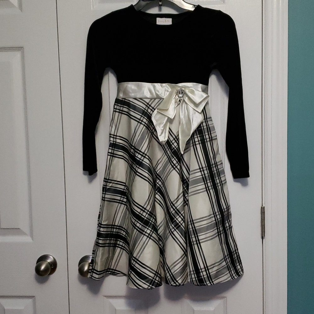 Jenny & Me Black & White Winter Dress